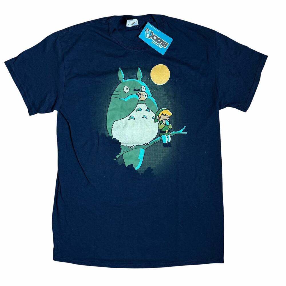 Studio Ghibli My Neighbor Totoro and Link from The Legend of Zelda Shirt Anime